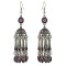 E-4609 Bohemian Silver Alloy Crystal Tassel Statement Drop Dangle Earrings For Fashion Women