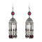 E-4609 Bohemian Silver Alloy Crystal Tassel Statement Drop Dangle Earrings For Fashion Women