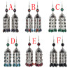 E-4614 Bohemian Long Tassel Drop Dangle Earrings Statement Earring Fish Hook Earring