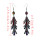 E-4616 7 Colors Ladies Silver Metal Rhinestone Statement Earrings for Women Wedding Party Jewelry
