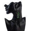 E-4616 7 Colors Ladies Silver Metal Rhinestone Statement Earrings for Women Wedding Party Jewelry
