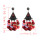 E-4613 5 Colors Fashion Bohemian Silver Alloy Sequins Drop Dangle Earrings Women Jewelry