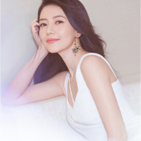 E-4617 Korean Style 1 Colors Rhinestone Sea Starfish Dangle Earings For Women Jewelry