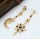 E-4617 Korean Style 1 Colors Rhinestone Sea Starfish Dangle Earings For Women Jewelry