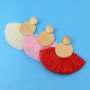 E-4625 Bohemian Gold Plated Thread Tassels Earrings Ear Studs for Fashion Woemn