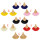 E-4625 Bohemian Gold Plated Thread Tassels Earrings Ear Studs for Fashion Woemn