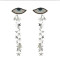 E-4623 New Fashion Fringe Tassel Crystal Long Drop Statement Earrings for Women Wedding Party Jewelry