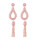 E-4626 Bohemian Drop Earrings Fringe Pendant Beaded Earring Stud