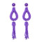 E-4626 Bohemian Drop Earrings Fringe Pendant Beaded Earring Stud