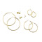 E-4622 2 Colors 6 pair/set Fashion Round Earring Ball Ear stud for women
