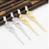 E-4629 Fashion Silver Gold Metal Geometric Shape Long Drop Earrings for Women Wedding Party Jewelry