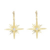 E-4628 2 Colors Trendy Rhinestone  Alloy Star Pendant Earrings For Women Jewelry