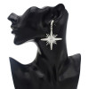 E-4628 2 Colors Trendy Rhinestone  Alloy Star Pendant Earrings For Women Jewelry