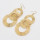 E-4543 Fashion Personality Night Club Long Gold Geometric Circle Drop Earrings Stud Earring for Women