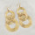 E-4543 Fashion Personality Night Club Long Gold Geometric Circle Drop Earrings Stud Earring for Women