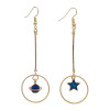 E-4636 New Fashion Gold Plated Alloy Moon Star Starry Sky Earrings For Women Jewelry