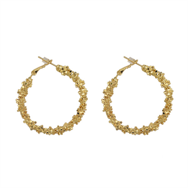 E-4632 Fashion Unique Hoop Earrings Circle Earring  OL Style Wedding Party Accessory