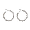 E-4632 Fashion Unique Hoop Earrings Circle Earring  OL Style Wedding Party Accessory