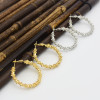 E-4632 Fashion Unique Hoop Earrings Circle Earring  OL Style Wedding Party Accessory