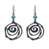 E-4631 Fashion Gold Plated Alloy Circle Personality irregular Shape Earrings Jewelry