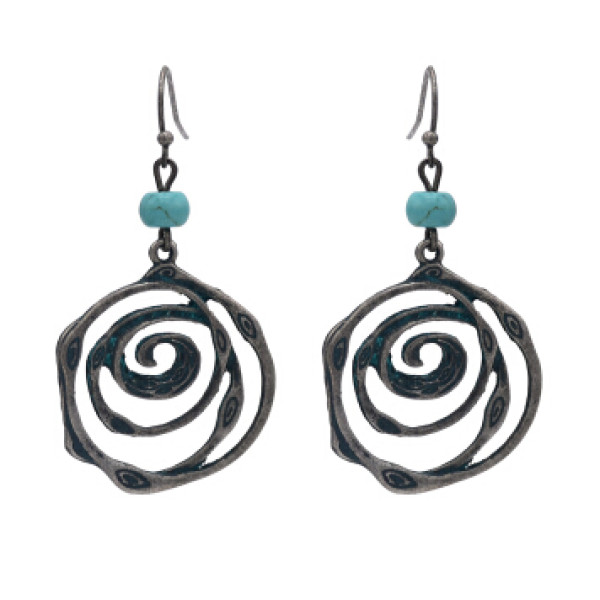 E-4631 Fashion Gold Plated Alloy Circle Personality irregular Shape Earrings Jewelry