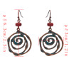 E-4631 Fashion Gold Plated Alloy Circle Personality irregular Shape Earrings Jewelry