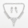 N-7048 Elegant 3A Zircon Bride Weeding Party Necklace Earring Jewelry Set