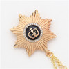P-0399 2 Colors 8-Pointed Star Metal Fashion Brooch For Party