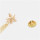 P-0399 2 Colors 8-Pointed Star Metal Fashion Brooch For Party