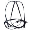 N-7053 Sexy Women Black Leather Bondage Straps Bra Body Harness Belt Body Jewelry
