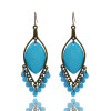 Vintage Style Blue Drip Tassel Earring E-0510