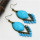 Vintage Style Blue Drip Tassel Earring E-0510