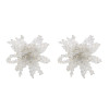 E-4634 Fashion Black Artificial Crystal Beaded Stud Earrings