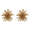 E-4634 Fashion Black Artificial Crystal Beaded Stud Earrings