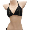 N-7060 5 Styles Gold Plated Crystal Thin Chain Body Chain for Women