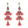 E-4639  5 Colors Trendy Bohemian Style  Rhinestone Tassel Women Earrings For Party