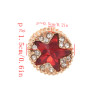 P-0403 3 Colors Crystal Rhinestone Star Brooches Pins for Women Dress Accessories