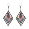 E-4641 3 Styles Vintage Bronze Bohemian Geometric Skull Wing Drop Earrings Party Jewelry