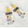 E-4643 4 Colors Fashion Gold Alloy Crystal  Long Water Drop Earrings for Women Bohemian Wedding Party Jewelry
