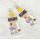 E-4643 4 Colors Fashion Gold Alloy Crystal Long Water Drop Earrings for Women Bohemian Wedding Party Jewelry