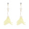 E-4655 4 Colors Trendy Gold Plated Crystal  Flower Dangle Earrings For Women Jewelry