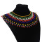 N-7061  Bohemian Resin Bead Tassels Fashion Choker Necklace Pendant