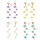 E-4661 Cute Resin Flower Pearl Statement Long Drop Earrings for Women Ladies Wedding Party Jewelry