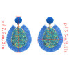 E-4663 6 Colors Trendy Women Tassel Small Stars Water Drop Earring Jewelry Design