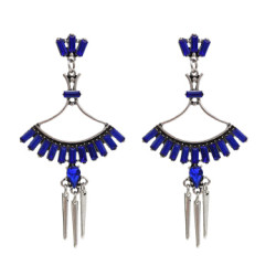 E-4660 3 Colors New Fashion Trendy Long Crystal Water Drop Dangle Earrings Women Engagement Jewelry