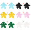 E-4668 Big Fashion Gold Metal Women Acrylic Flower Shape Drop Earring Wedding Party Jewelry
