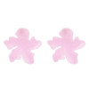 E-4668 Big Fashion Gold Metal Women Acrylic Flower Shape Drop Earring Wedding Party Jewelry