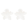 E-4668 Big Fashion Gold Metal Women Acrylic Flower Shape Drop Earring Wedding Party Jewelry