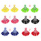 E-4670 6 Colors Trendy Bohemian Round Shape Tassels Metal Acrylic Earrings Summer Jewelry