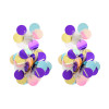 E-4667 Handmade Bohemian Sequins Drop Earrings for Women